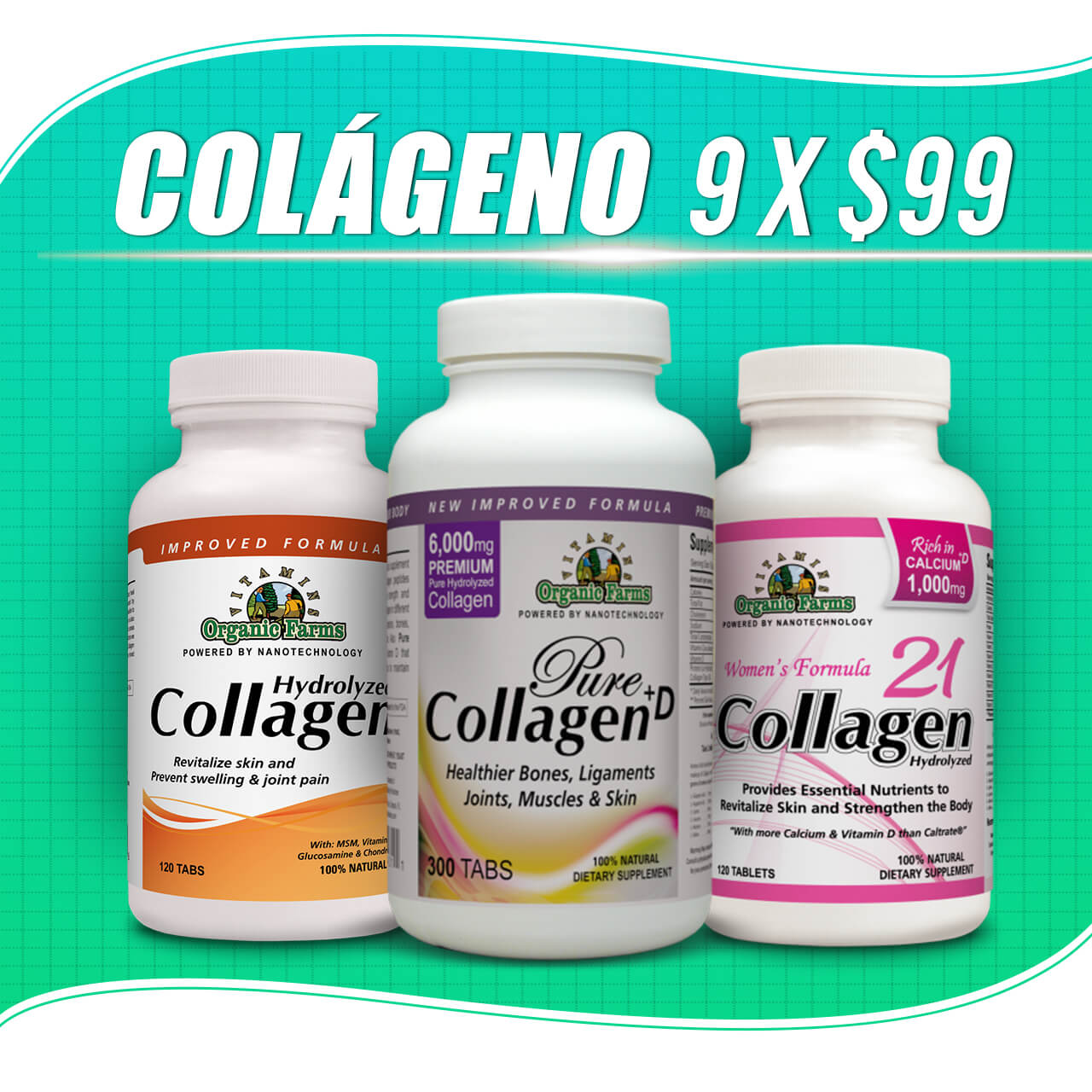 Kit Colágeno 9 x $99