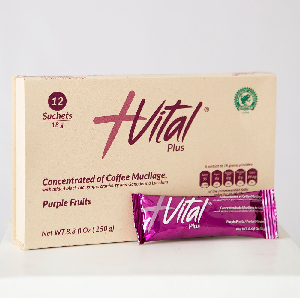 +Vital Plus bebida concentrada a base de mucilago de cafe, Purple fruit (250g)