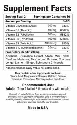 Dietary supplement liver support