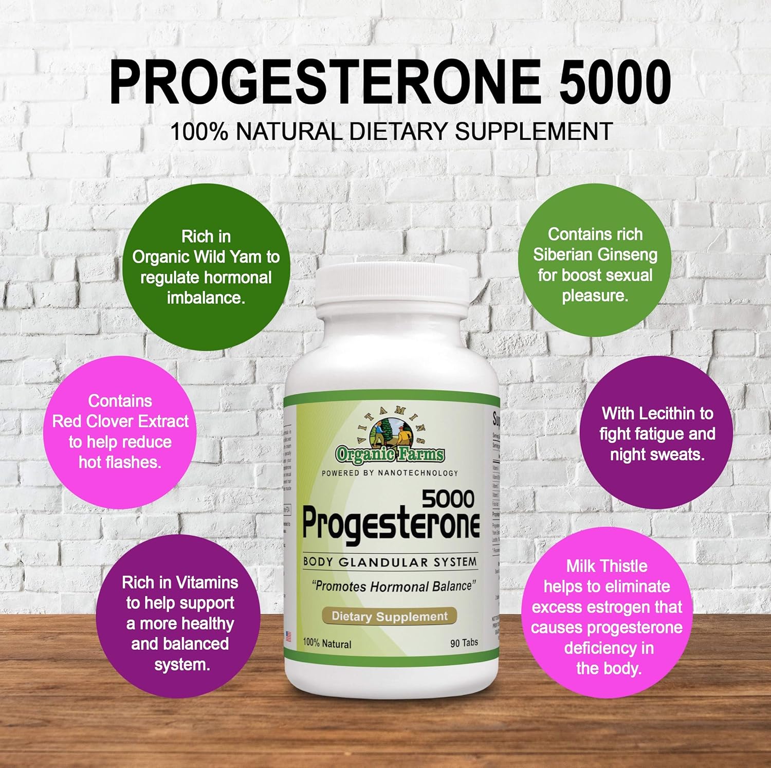 Progesterone 5000 dietary supplement